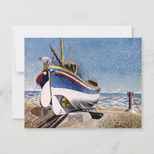 Eric Ravilious - Lifeboat at Adelburgh Card