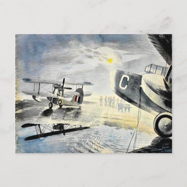 Eric Ravilious - Morning on the Tarmac Postcard (Front)