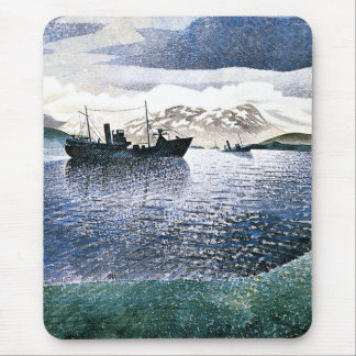 Eric Ravilious - Norway, magic realism, Mouse Pad