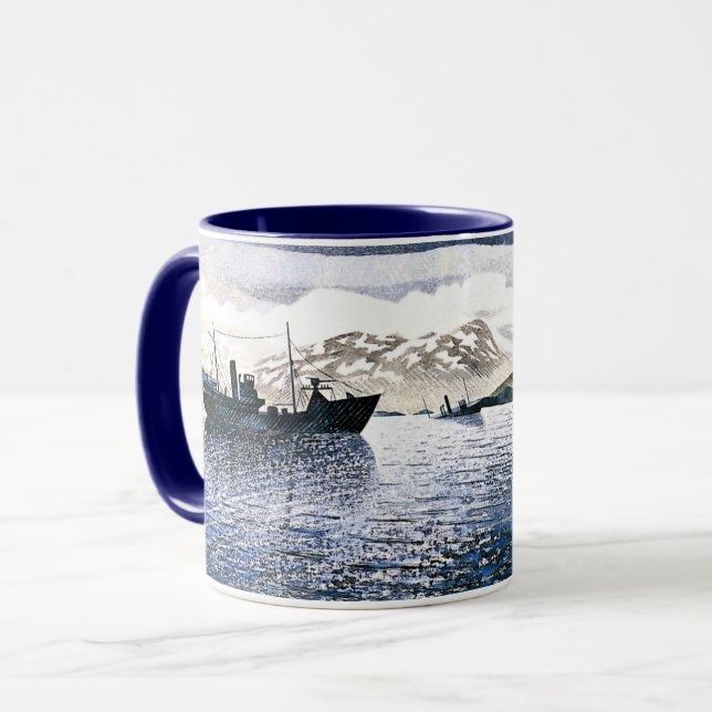 Eric Ravilious - Norway, magic realism, Mug (Front Left)