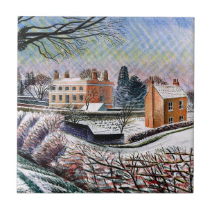 Eric Ravilious - The Vicarage in Winter Ceramic Tile