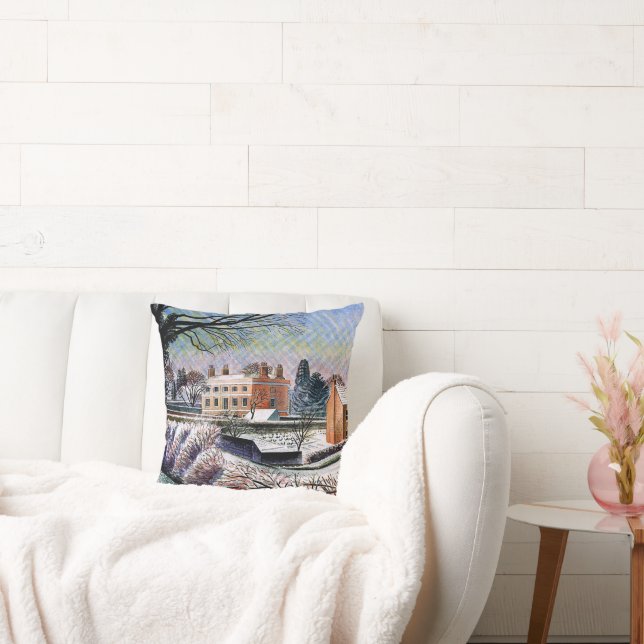 Eric Ravilious - The Vicarage in Winter Cushion (Couch)