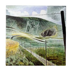 Eric Ravilious - The Wilmington Giant, Ceramic Tile