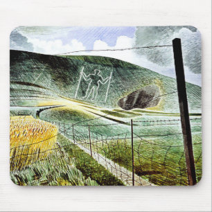 Eric Ravilious - The Wilmington Giant, Mouse Pad