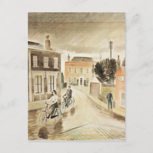 Eric Ravilious - Village Street, fine art Postcard