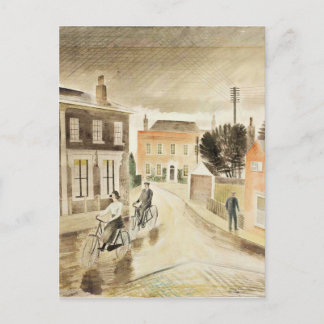 Eric Ravilious - Village Street, fine art Postcard