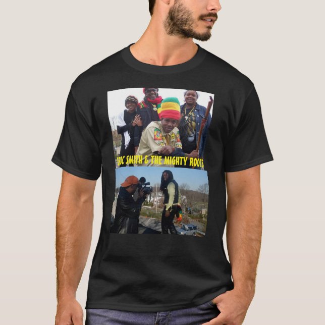 ERIC SMITH & THE MIGHTY ROOTS Basic Dark T-Shirt (Front)