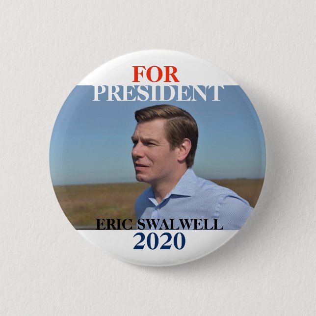 Eric Swalwell 2020 6 Cm Round Badge (Front)