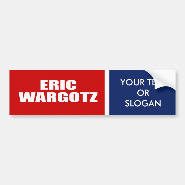 ERIC WARGOTZ FOR SENATE BUMPER STICKER (Front)