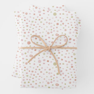 Erica Confetti Watercolor Dots Wrapping Paper