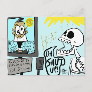 Erica Crooks Comics: Summer heatwave / dark comedy Postcard