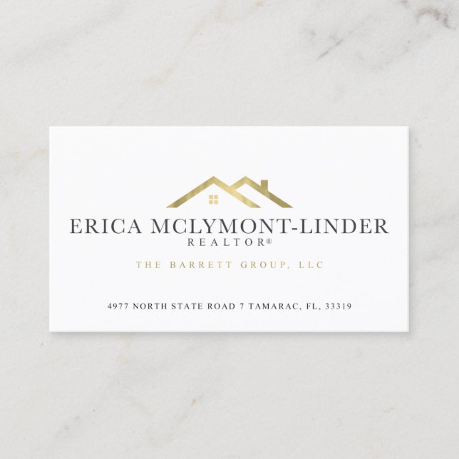 Erica McLymont-Linder Realtor Business Card (Front)