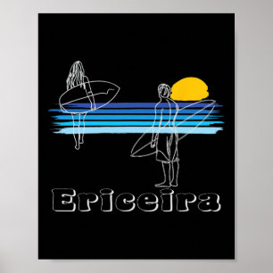 Ericeira Surfing Beach Surf Guy Girl  Poster