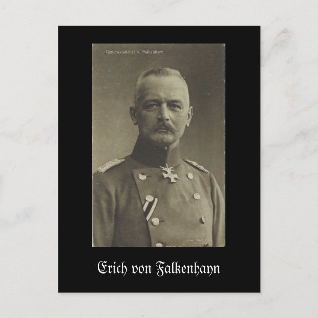 Erich von Falkenhayn Postcard (Front)