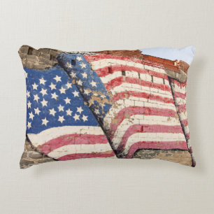 Erick, Oklahoma, USA. Route 66 Decorative Cushion