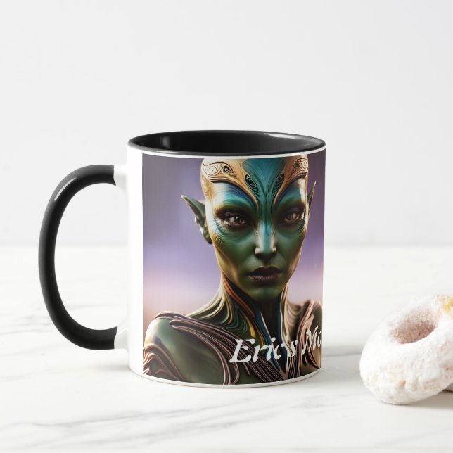 Eric's Morning Caffeine Personalised Customisable Mug (With Donut)