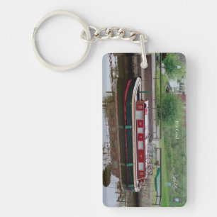 Erie Canal boat acrylic key chain
