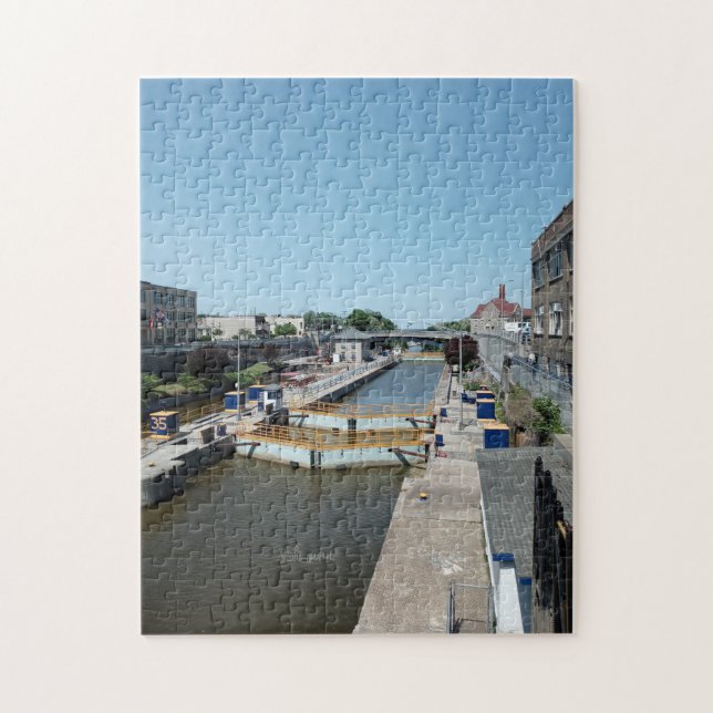 Erie Canal Locks Jigsaw Puzzle (Vertical)