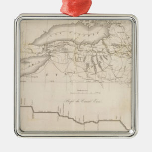 Erie Canal Metal Tree Decoration