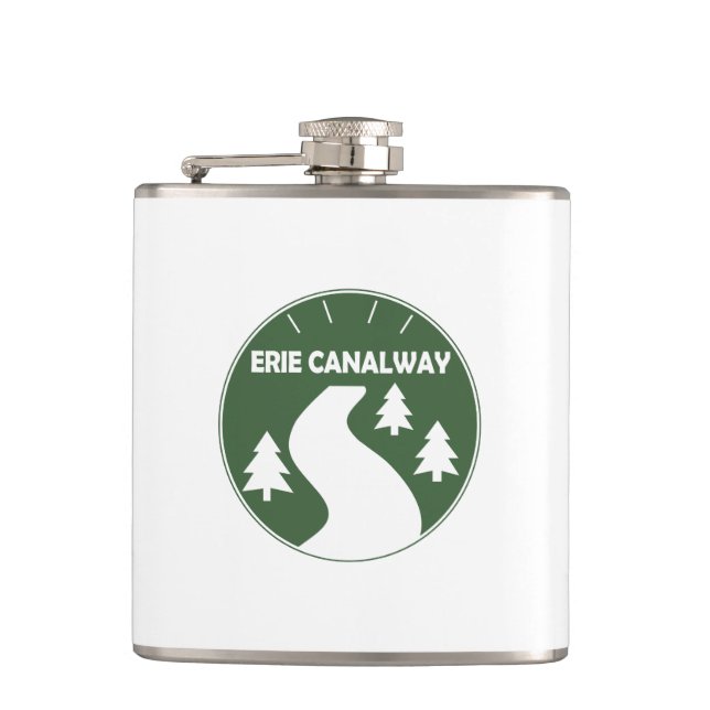 Erie Canalway Trail Hip Flask (Front)