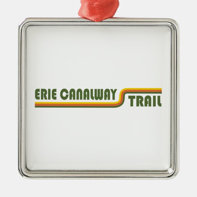 Erie Canalway Trail Metal Ornament (Front)