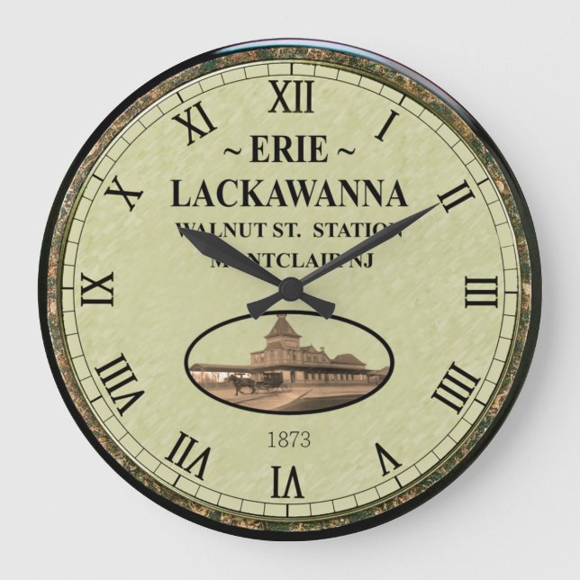 Erie~Lackawanna Station~Walnut St. Montclair NJ~   Large Clock (Front)