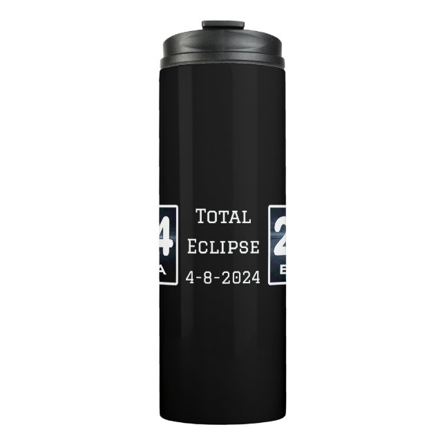 Erie Pennsylvania Eclipse April 2024 Total Solar Thermal Tumbler (Front)