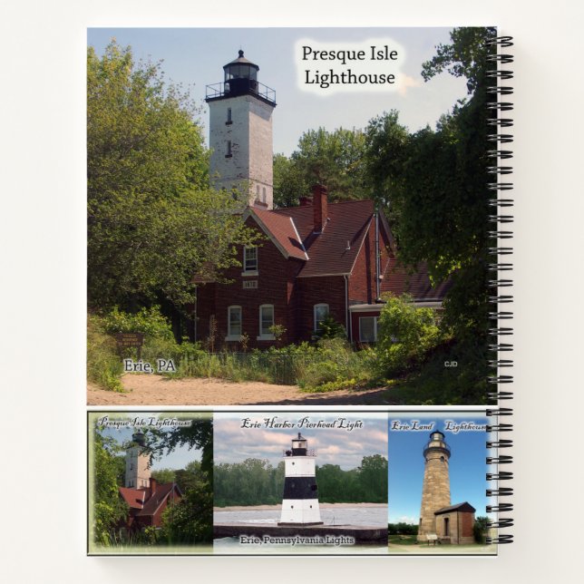 Erie, Pennsylvania Lighthouse note book (Back)