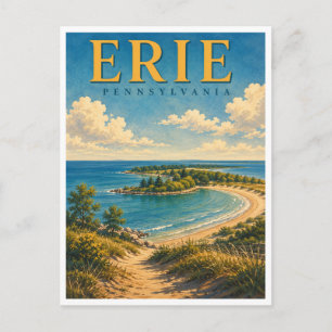 Erie Pennsylvania Presque Isle GeoSaga Postcard
