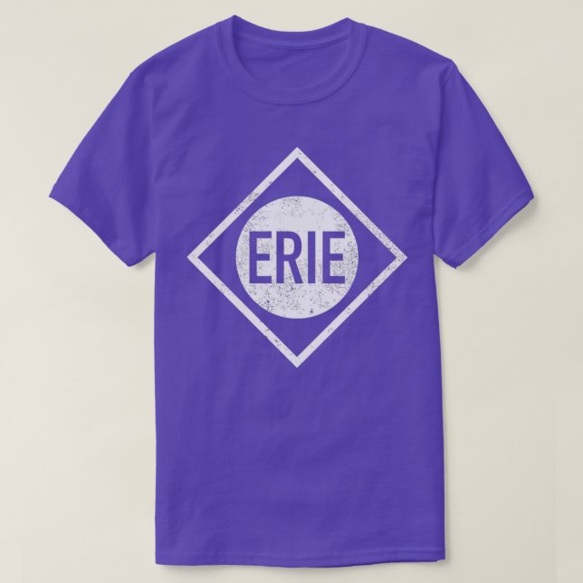 Erie Railroad distressed T-Shirt (Design Front)