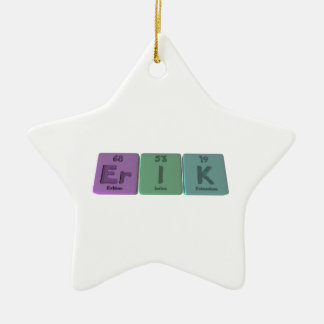 Erik as Erbium Iodine Potassium Ceramic Tree Decoration