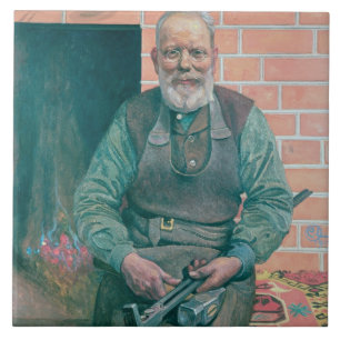 Erik Erikson, The Blacksmith Ceramic Tile