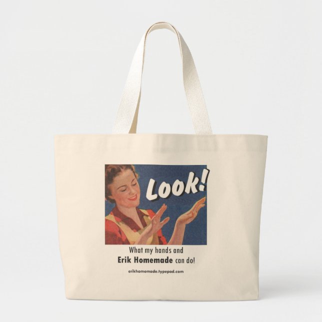 Erik Homemade 'Look!' Souvenir Tote Bag (Front)