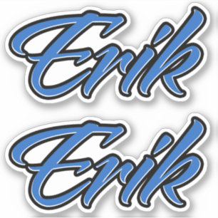 Erik name blue sticker Sticker Sticker Stickerset