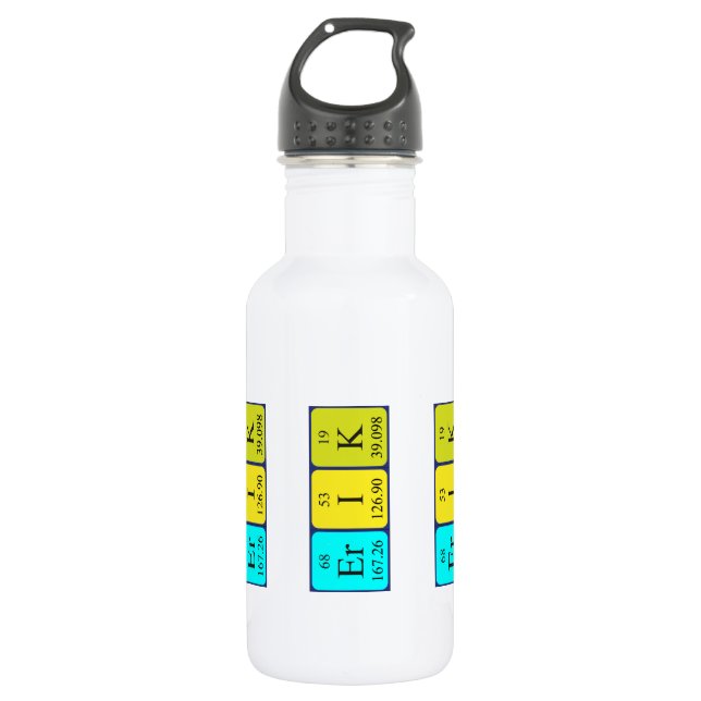 Erik periodic table name water bottle (Front)