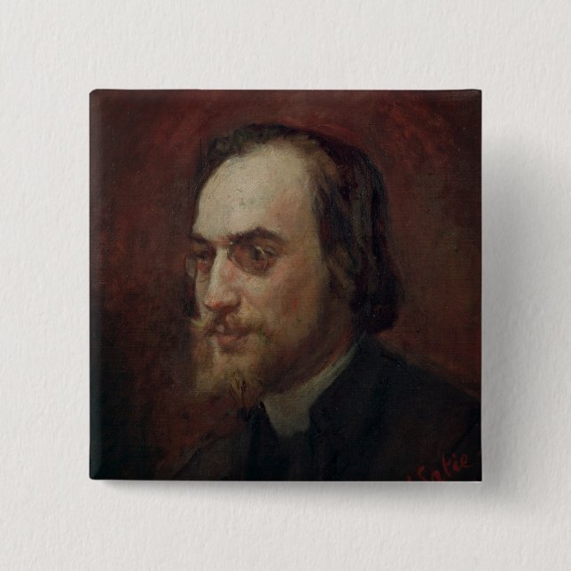 Erik Satie 15 Cm Square Badge (Front)
