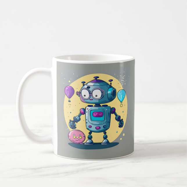 Erik the Brainy Bot  Coffee Mug (Left)