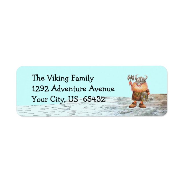 Erik The Viking Return Address Label (Front)