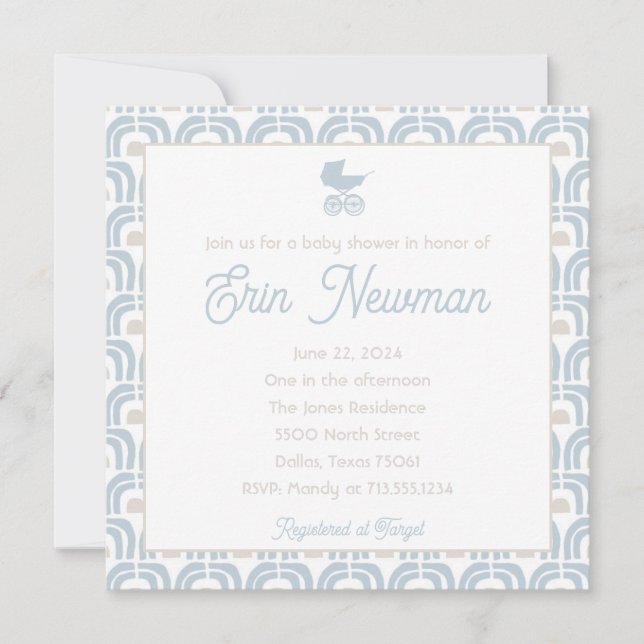 Erin baby shower invitation (Front)