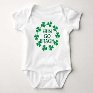 Erin Go Bragh Circle of Shamrocks Baby Bodysuit