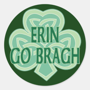 Erin Go Bragh Classic Round Sticker