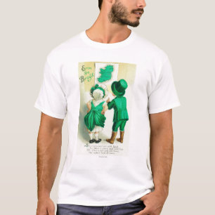 Erin Go Bragh Couple Looking at Ireland Map T-Shirt