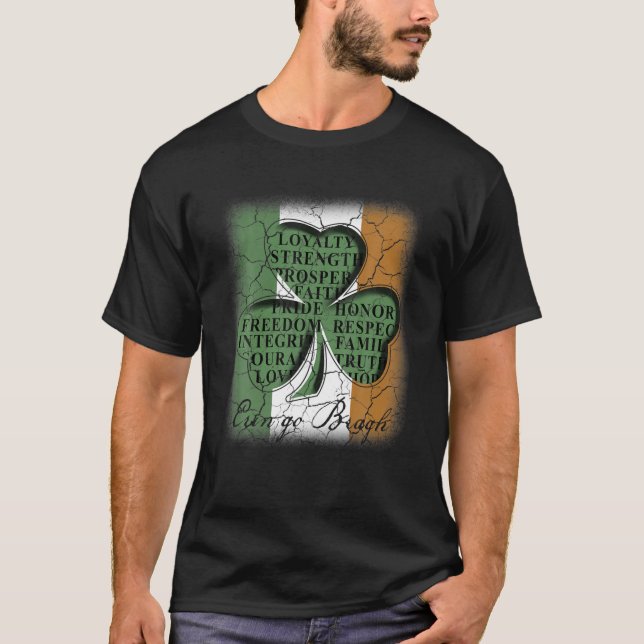 Erin Go Bragh Ireland Shamrock St Patrick's Day Ir T-Shirt (Front)