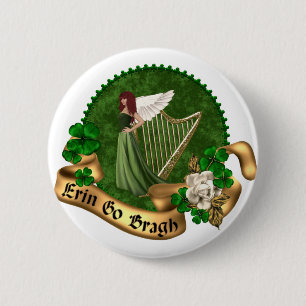 Erin Go Bragh Irish 6 Cm Round Badge