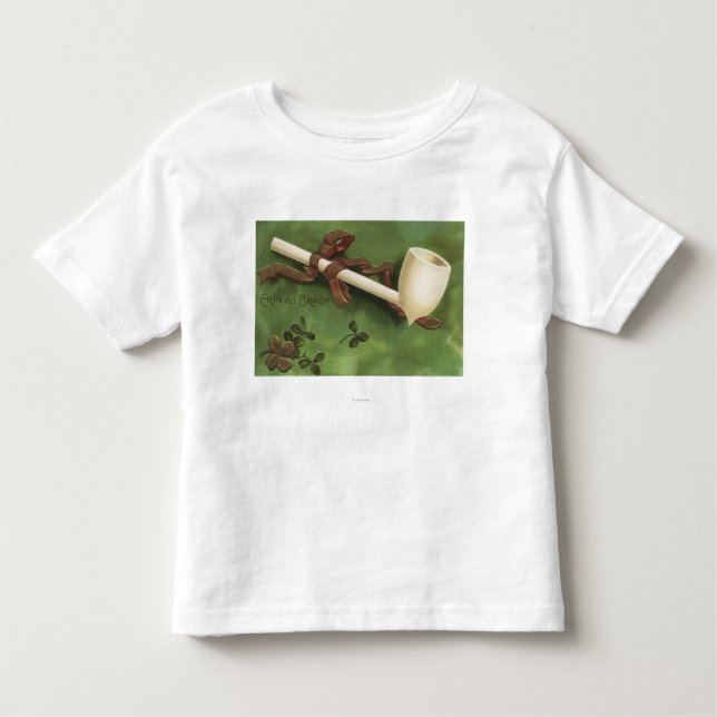 Erin Go Bragh, Ivory Pipe Toddler T-Shirt (Front)