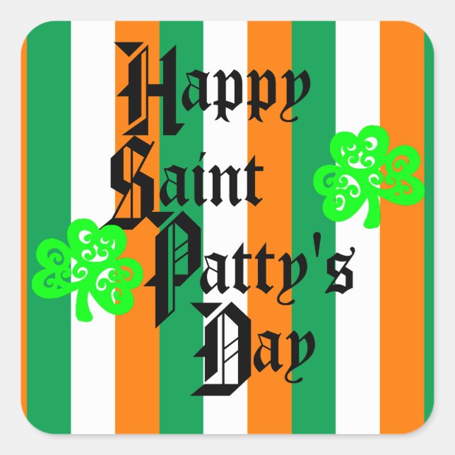 ERIN GO BRAGH! SQUARE STICKER (Front)
