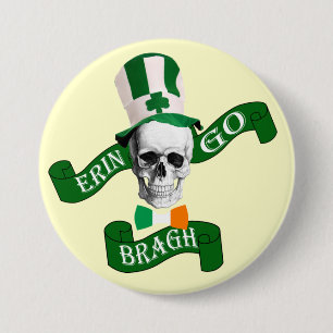 Erin go bragh St Patrick's day 7.5 Cm Round Badge