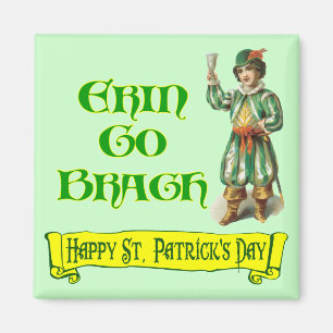 Erin Go Braugh Happy St. Patrick's Day Saying Magnet