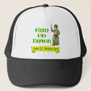 Erin Go Braugh Happy St. Patrick's Day Saying Trucker Hat