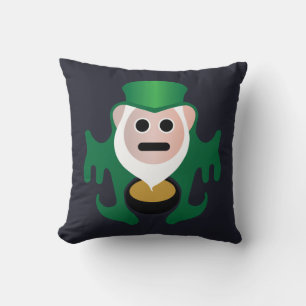 Erin-Go Clupkitz Leprechaun and a Bed of Clover Cushion